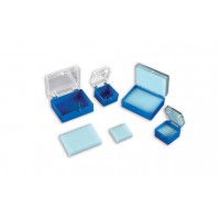 Plasdent CLEAR TOP 1" C&B BOX - BLUE (1000pcs/case)